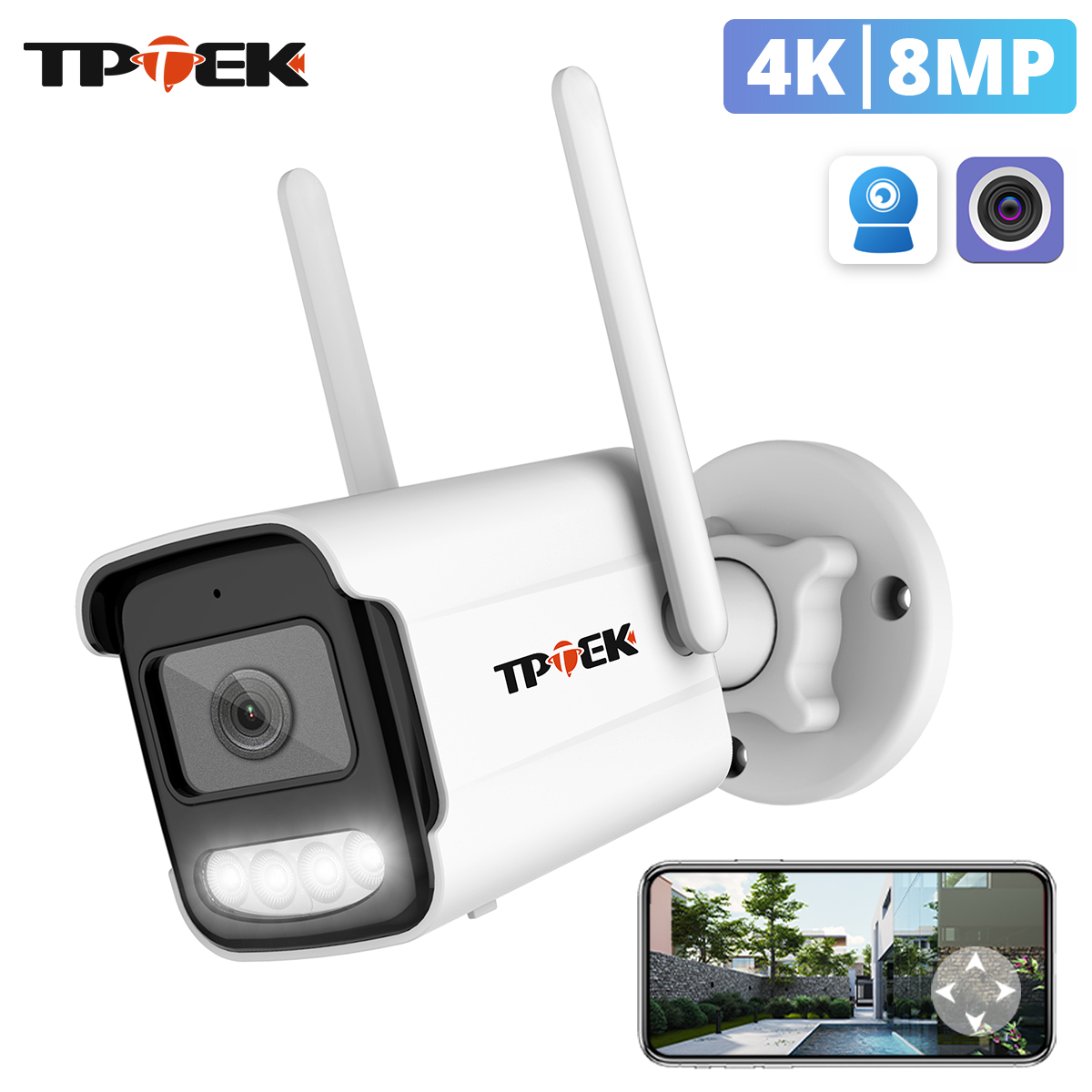 8MP 4K IP Camera Wifi Surveill - Btt Skr Mini ulasan dan harga