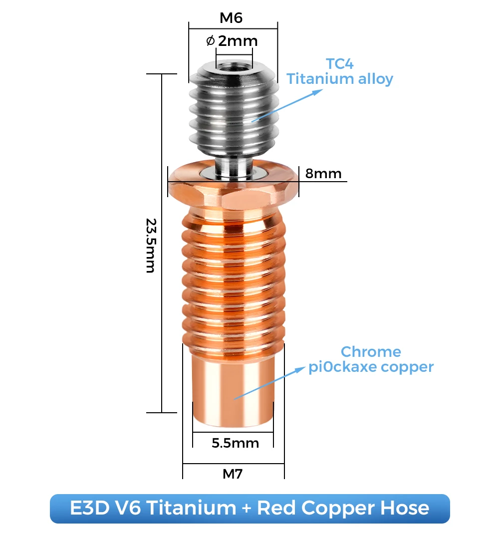 High Quality E3D V6 Throat V5  - Direct Drive Extruder ulasan dan harga
