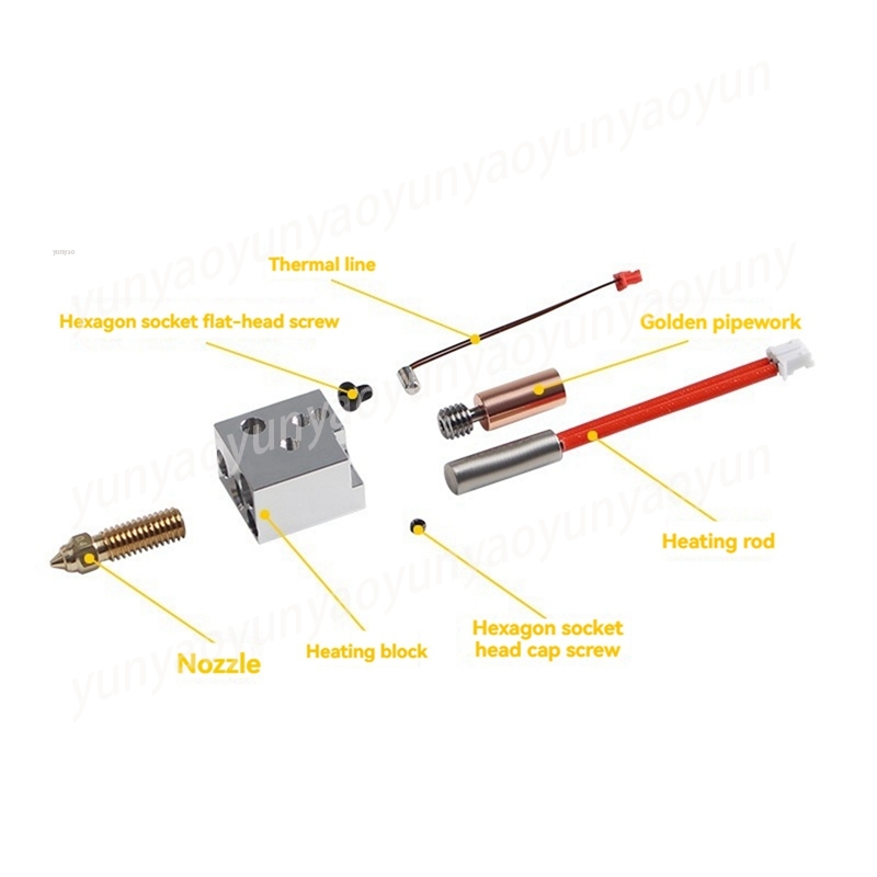 Hotend Kit Metal High Flow Hot - Printer Nozzle ulasan dan harga