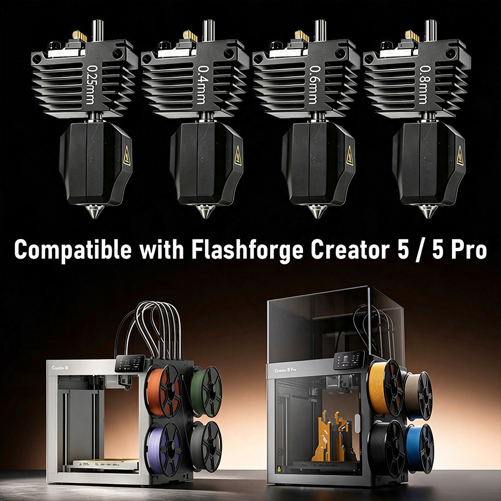C5 Series Hotend For Flashforg - Printer Nozzle ulasan dan harga