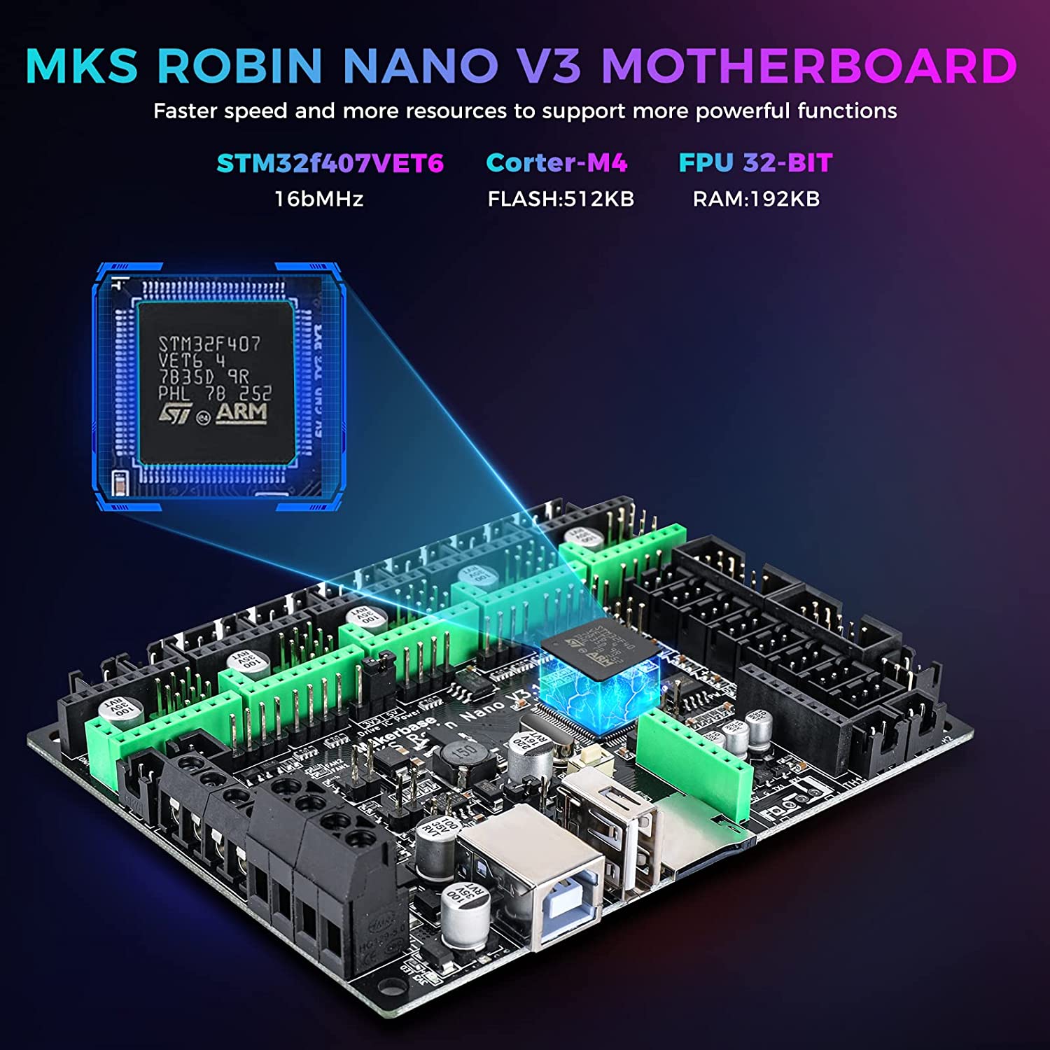 Makerbase MKS Robin Nano V3 32 - Mks Sgen ulasan dan harga